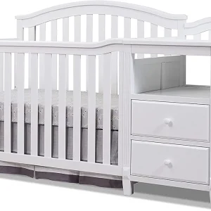 Berkley Crib and Changer with Convertible Diaper Changing Table