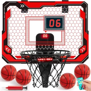 Mini Indoor Basketball Hoop Light Up Over The Door Basket Ball Hoop