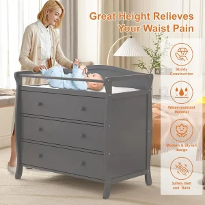 3 Drawers Baby Changing Table